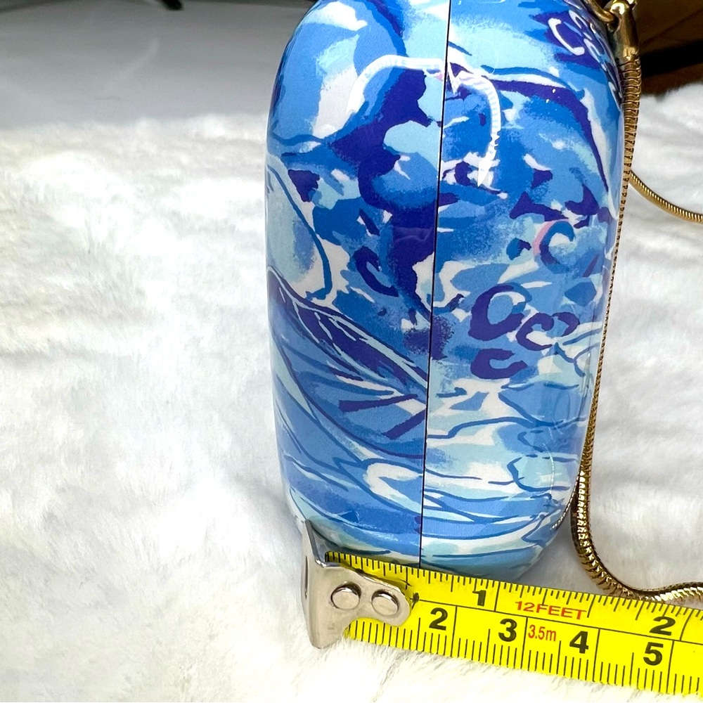 Lilly Pulitzer Catch N Keep Hard Shell Clutch Coastal Blue - Picture 13 of 15